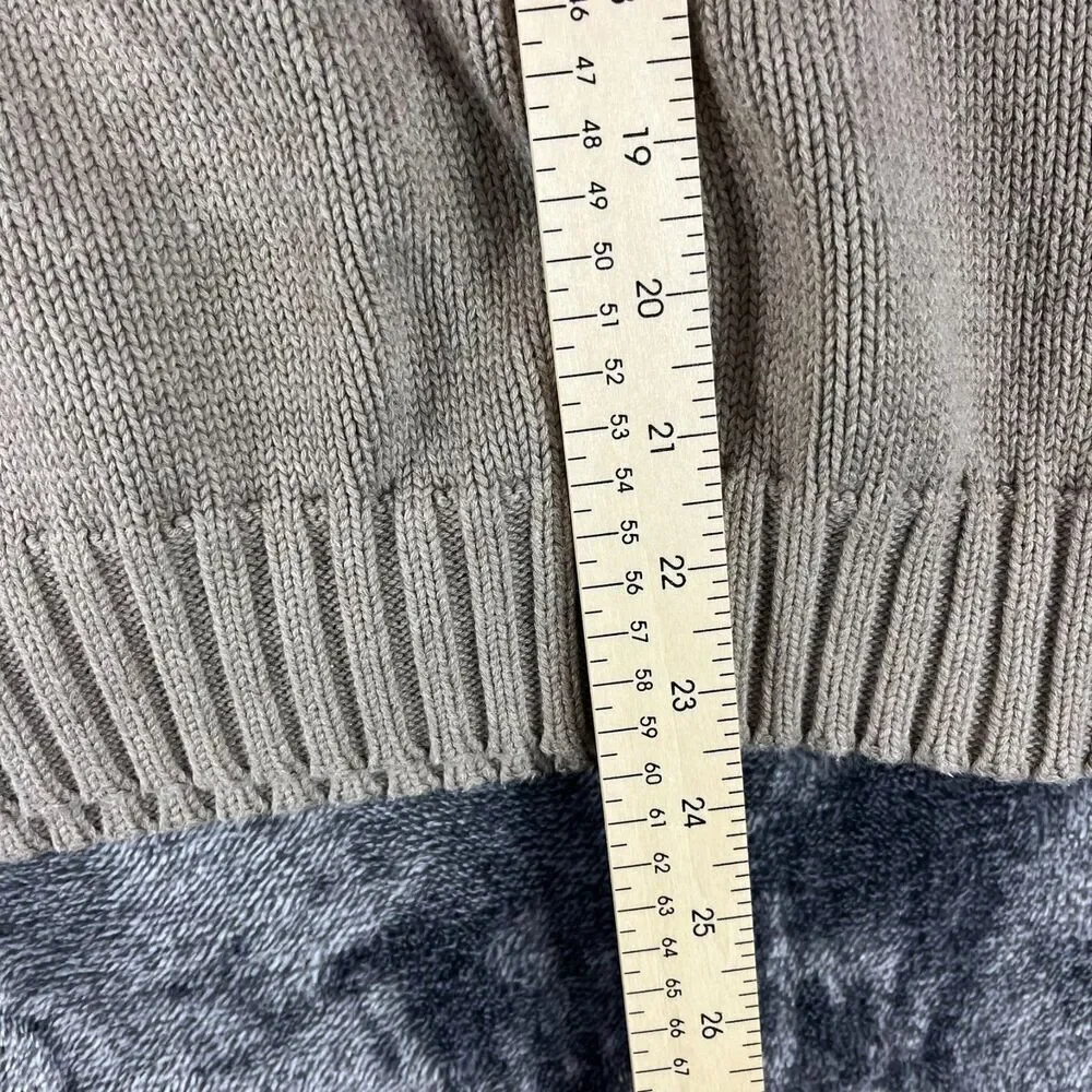 Vtg Polo Ralph Lauren Brown Knitted V-Neck Sweater Vest Men's L Pony Golf Cotton